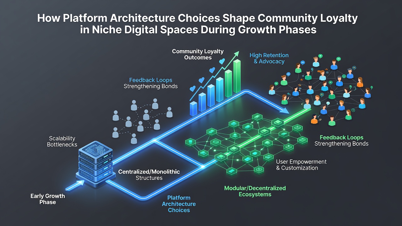 How Platform Architecture Choices Shape Community Loyalty in Niche Digital Spaces During Growth Phases